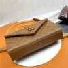Saint Laurent Classic Chain Stripe Woodland Brown Leather Shoulder Bag Saint Laurent Classic Chain Stripe Woodland Brown Leather Shoulder Bag