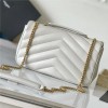 Saint Laurent NIKI series ivory quilted leather exquisite hardware chain bag Saint Laurent NIKI series ivory quilted leather exquisite hardware chain bag