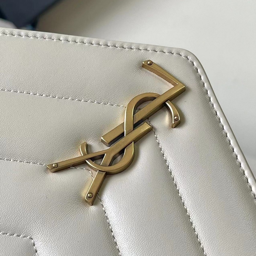 Saint Laurent NIKI series ivory quilted leather exquisite hardware chain bag Saint Laurent NIKI series ivory quilted leather exquisite hardware chain bag