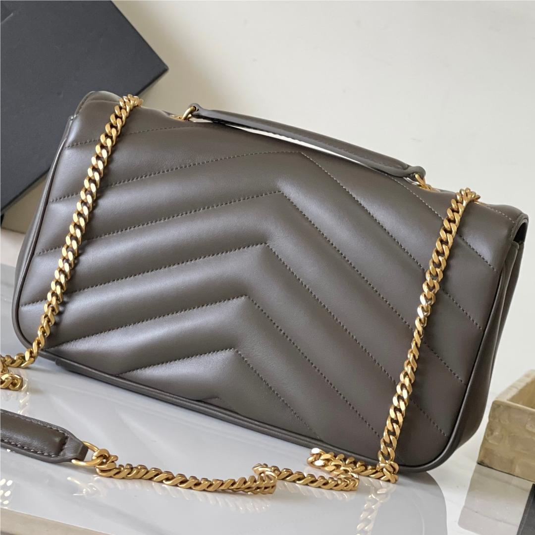 Saint Laurent NIKI series volcanic mud quilted leather exquisite hardware chain bag Saint Laurent NIKI series volcanic mud quilted leather exquisite hardware chain bag