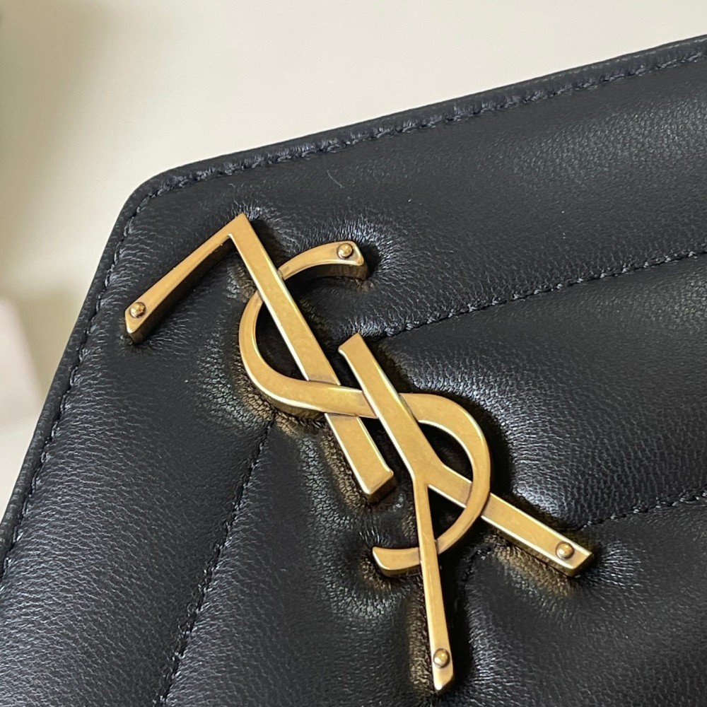 Saint Laurent NIKI series elegant black quilted leather exquisite hardware chain bag Saint Laurent NIKI series elegant black quilted leather exquisite hardware chain bag