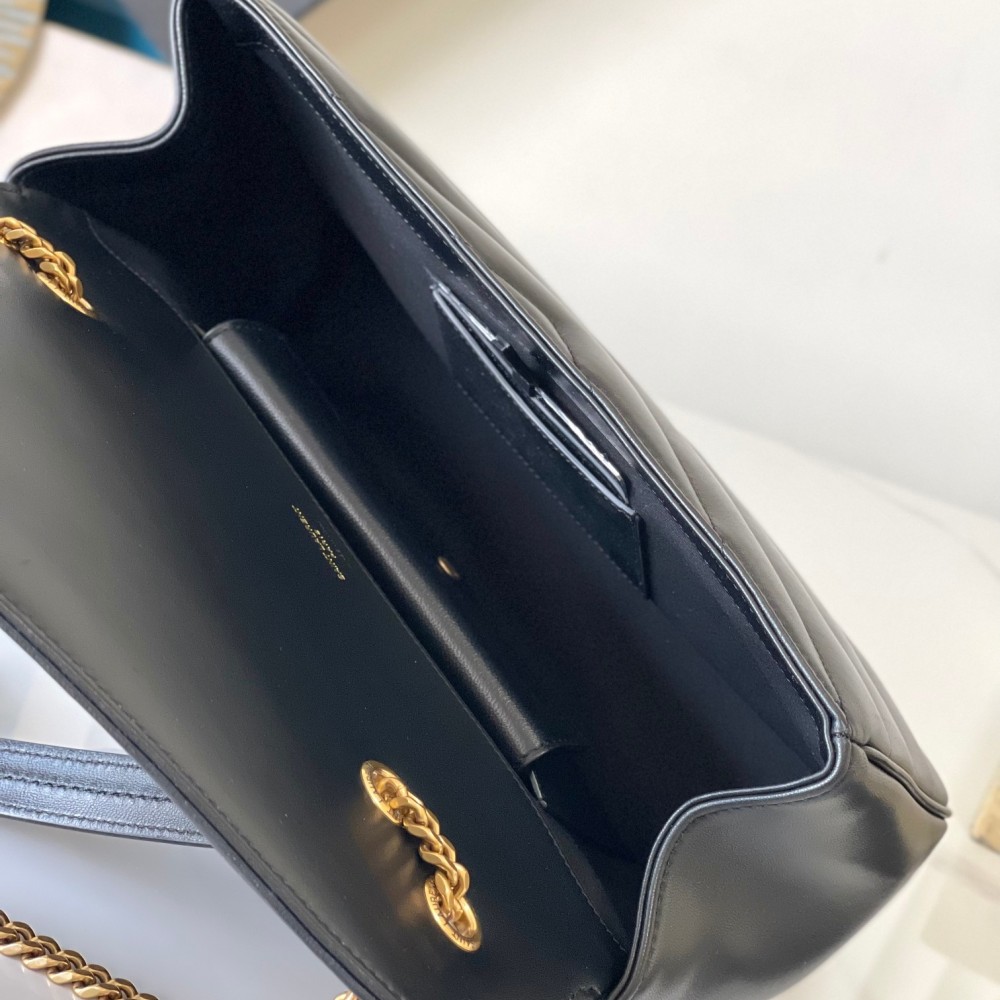 Saint Laurent NIKI series elegant black quilted leather exquisite hardware chain bag Saint Laurent NIKI series elegant black quilted leather exquisite hardware chain bag