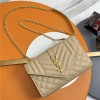Saint Laurent Classic Chain Stripe Amber Leather Shoulder Bag Saint Laurent Classic Chain Stripe Amber Leather Shoulder Bag
