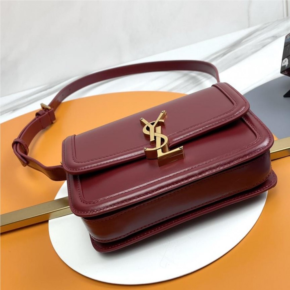 Saint Laurent Burgundy Crimson Manhattan SUNSET Flap Shoulder Bag Saint Laurent Burgundy Crimson Manhattan SUNSET Flap Shoulder Bag
