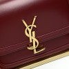 Saint Laurent Burgundy Crimson Manhattan SUNSET Flap Shoulder Bag Saint Laurent Burgundy Crimson Manhattan SUNSET Flap Shoulder Bag