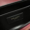 Saint Laurent Burgundy Crimson Manhattan SUNSET Flap Shoulder Bag Saint Laurent Burgundy Crimson Manhattan SUNSET Flap Shoulder Bag