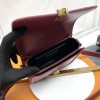 Saint Laurent Burgundy Crimson Manhattan SUNSET Flap Shoulder Bag Saint Laurent Burgundy Crimson Manhattan SUNSET Flap Shoulder Bag