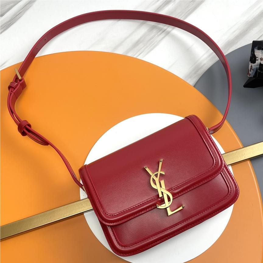 Saint Laurent Burgundy and bright red Manhattan SUNSET flap shoulder bag Saint Laurent Burgundy and bright red Manhattan SUNSET flap shoulder bag