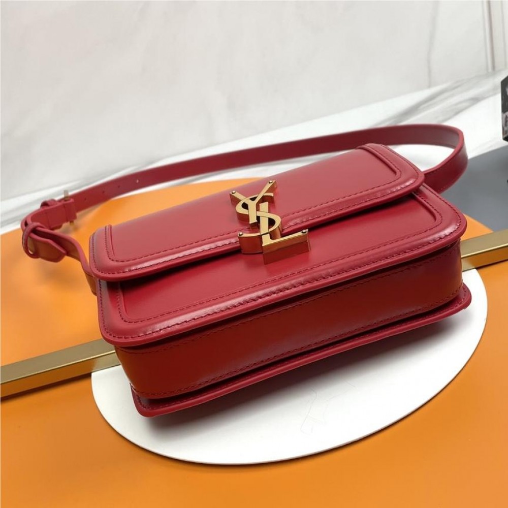 Saint Laurent Burgundy and bright red Manhattan SUNSET flap shoulder bag Saint Laurent Burgundy and bright red Manhattan SUNSET flap shoulder bag