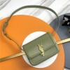 Saint Laurent Burgundy Emerald Green Manhattan SUNSET Flap Shoulder Bag Saint Laurent Burgundy Emerald Green Manhattan SUNSET Flap Shoulder Bag