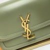 Saint Laurent Burgundy Emerald Green Manhattan SUNSET Flap Shoulder Bag Saint Laurent Burgundy Emerald Green Manhattan SUNSET Flap Shoulder Bag