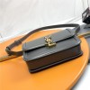 Saint Laurent Burgundy Rhino Manhattan SUNSET Flap Shoulder Bag Saint Laurent Burgundy Rhino Manhattan SUNSET Flap Shoulder Bag
