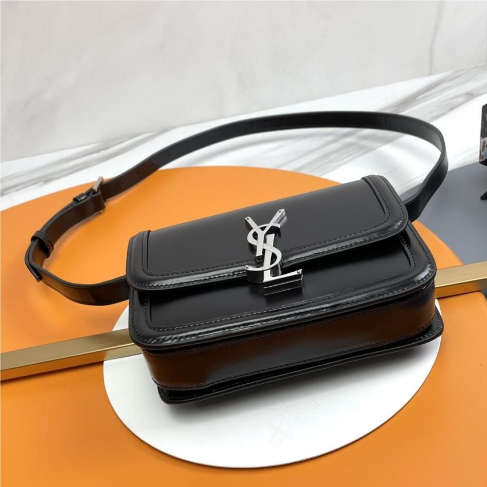 Saint Laurent Burgundy Jade Starry Black Silver Badge Manhattan SUNSET Flap Shoulder Bag Saint Laurent Burgundy Jade Starry Black Silver Badge Manhattan SUNSET Flap Shoulder Bag