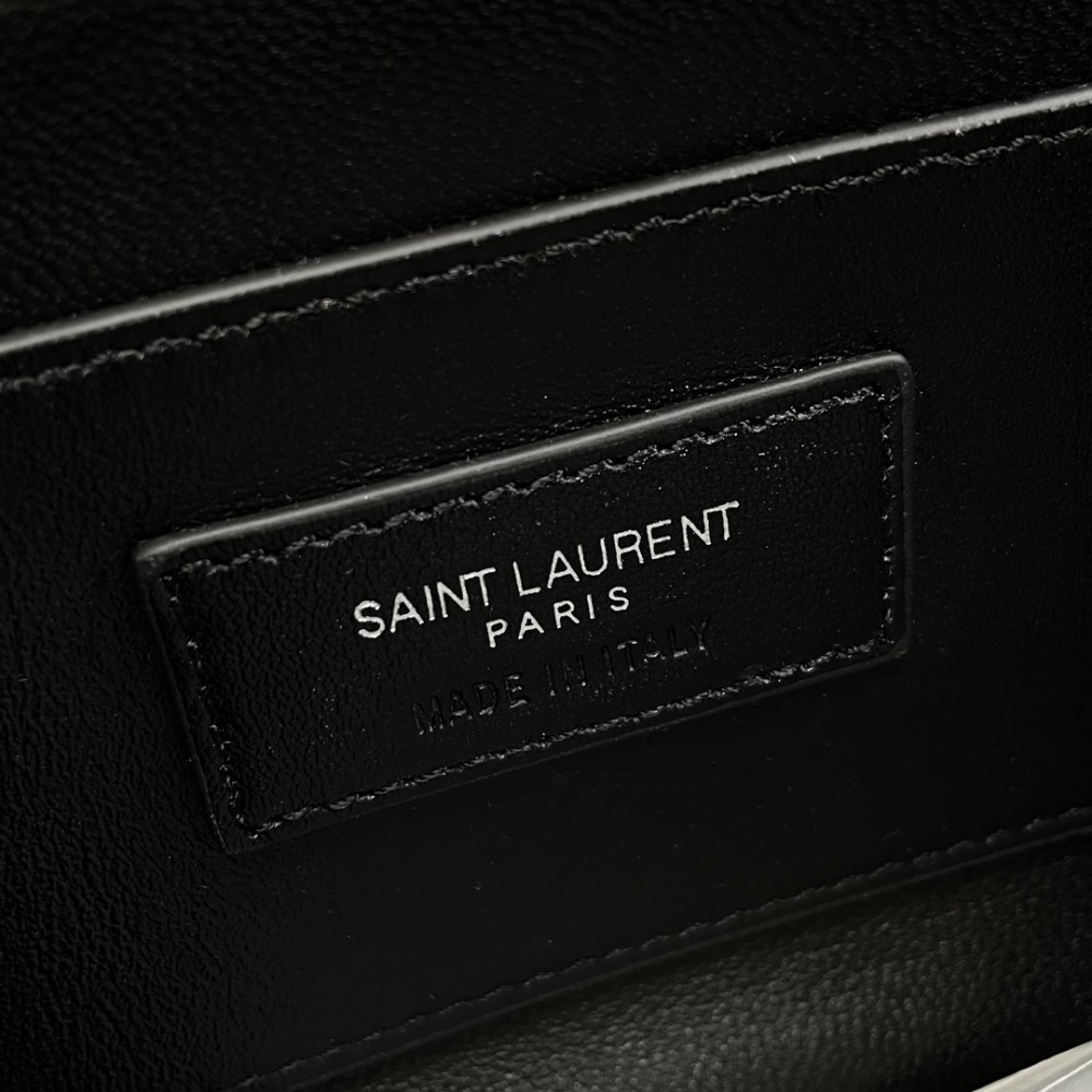 Saint Laurent Burgundy Jade Starry Black Silver Badge Manhattan SUNSET Flap Shoulder Bag Saint Laurent Burgundy Jade Starry Black Silver Badge Manhattan SUNSET Flap Shoulder Bag