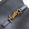 Saint Laurent classic textured black logo leather shoulder bucket bag Saint Laurent classic textured black logo leather shoulder bucket bag