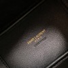 Saint Laurent classic textured black logo leather shoulder bucket bag Saint Laurent classic textured black logo leather shoulder bucket bag