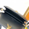 Saint Laurent classic textured black logo diamond check cowhide shoulder bag Saint Laurent classic textured black logo diamond check cowhide shoulder bag
