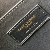 Saint Laurent classic textured black logo diamond check cowhide shoulder bag Saint Laurent classic textured black logo diamond check cowhide shoulder bag