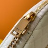 Saint Laurent pure white loulou diamond pattern metal logo chain bag Saint Laurent pure white loulou diamond pattern metal logo chain bag