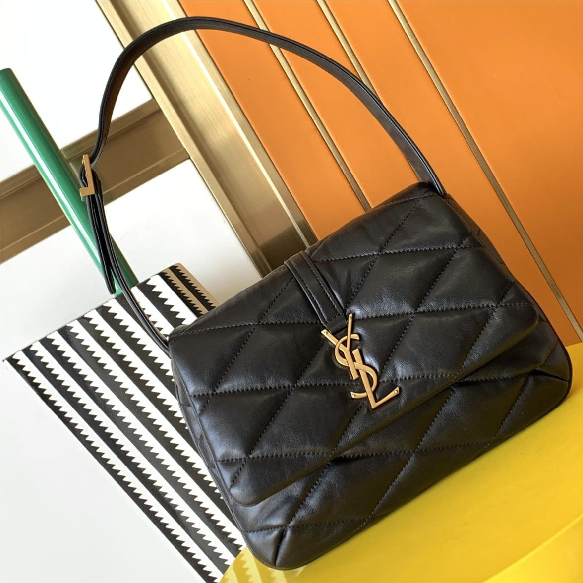 Saint Laurent Classic Large Logo Diamond Check Cowhide Shoulder Bag Saint Laurent Classic Large Logo Diamond Check Cowhide Shoulder Bag