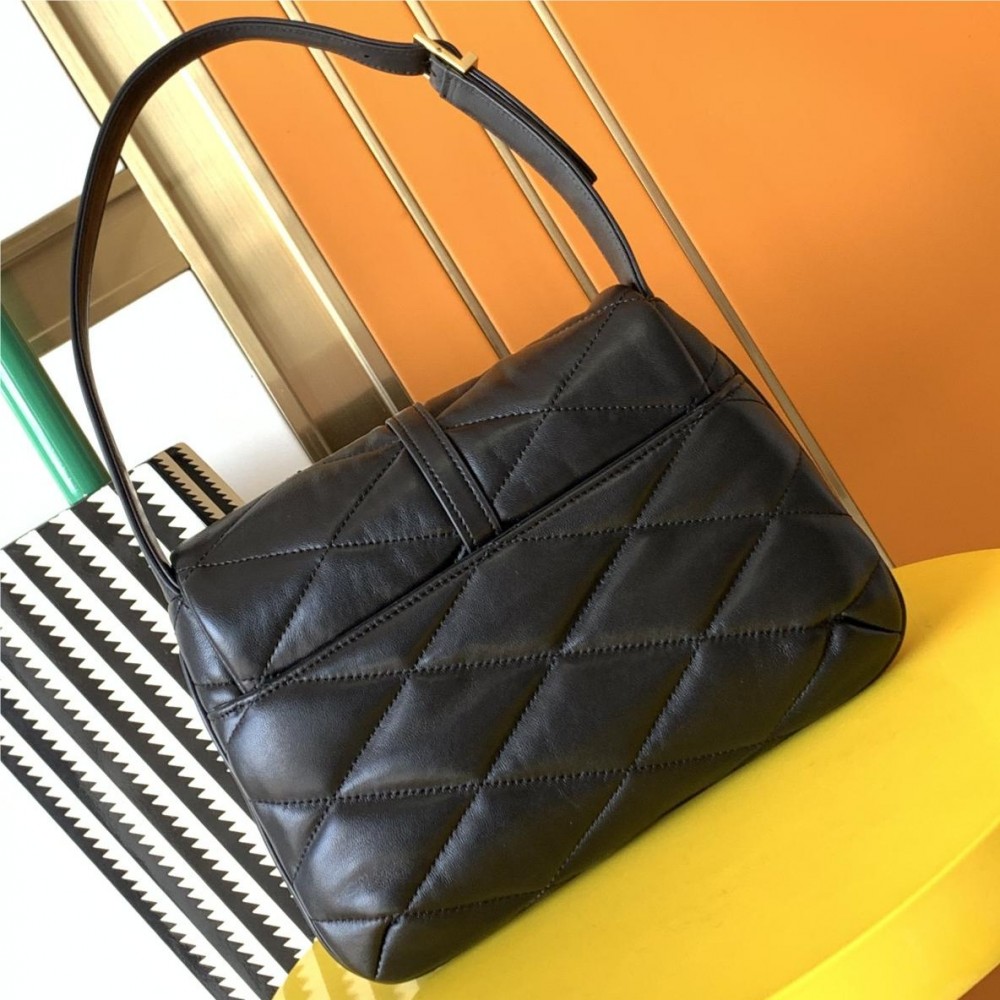 Saint Laurent Classic Large Logo Diamond Check Cowhide Shoulder Bag Saint Laurent Classic Large Logo Diamond Check Cowhide Shoulder Bag