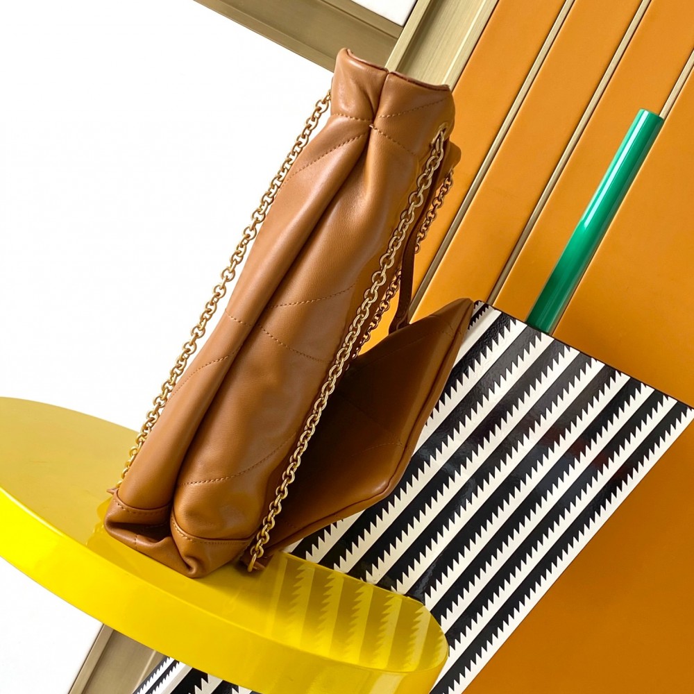 Saint Laurent Large Capacity Exquisite Hardware Genuine Leather Honey Brown Tote Bag Style Saint Laurent Large Capacity Exquisite Hardware Genuine Leather Honey Brown Tote Bag Style