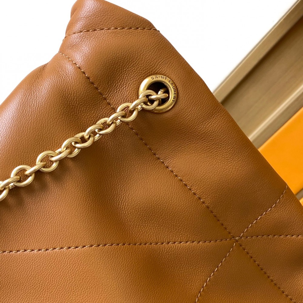 Saint Laurent Large Capacity Exquisite Hardware Genuine Leather Honey Brown Tote Bag Style Saint Laurent Large Capacity Exquisite Hardware Genuine Leather Honey Brown Tote Bag Style