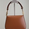 Saint Laurent classic brown exquisite hardware flap leather shoulder mini bag Saint Laurent classic brown exquisite hardware flap leather shoulder mini bag