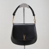 Saint Laurent classic pure black exquisite hardware flap leather shoulder mini bag Saint Laurent classic pure black exquisite hardware flap leather shoulder mini bag