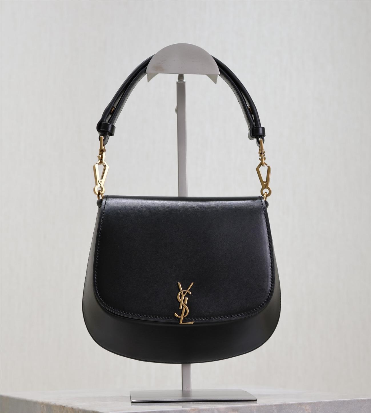 Saint Laurent classic pure black exquisite hardware flap leather shoulder mini bag Saint Laurent classic pure black exquisite hardware flap leather shoulder mini bag