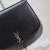 Saint Laurent classic pure black exquisite hardware flap leather shoulder mini bag Saint Laurent classic pure black exquisite hardware flap leather shoulder mini bag