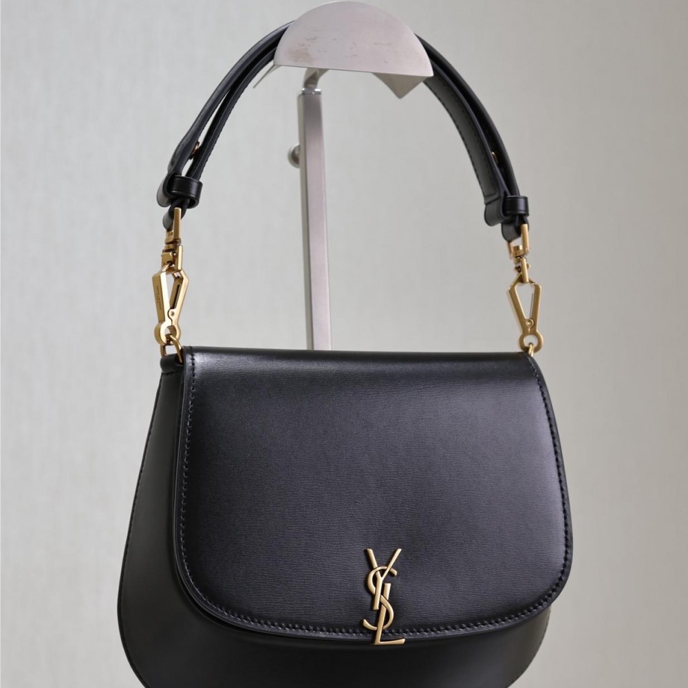 Saint Laurent classic pure black exquisite hardware flap leather shoulder mini bag Saint Laurent classic pure black exquisite hardware flap leather shoulder mini bag