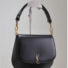 Saint Laurent classic pure black exquisite hardware flap leather shoulder mini bag Saint Laurent classic pure black exquisite hardware flap leather shoulder mini bag