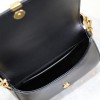 Saint Laurent classic pure black exquisite hardware flap leather shoulder mini bag Saint Laurent classic pure black exquisite hardware flap leather shoulder mini bag