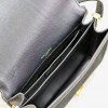 Saint Laurent pure black suede leather chain shoulder bag Saint Laurent pure black suede leather chain shoulder bag