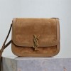Saint Laurent Heavy Brown Suede Chain Shoulder Bag Saint Laurent Heavy Brown Suede Chain Shoulder Bag