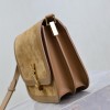 Saint Laurent Heavy Brown Suede Chain Shoulder Bag Saint Laurent Heavy Brown Suede Chain Shoulder Bag