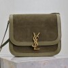 Saint Laurent Matcha Green Suede Chain Shoulder Bag Saint Laurent Matcha Green Suede Chain Shoulder Bag