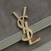Saint Laurent Matcha Green Suede Chain Shoulder Bag Saint Laurent Matcha Green Suede Chain Shoulder Bag