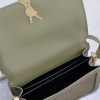 Saint Laurent Matcha Green Suede Chain Shoulder Bag Saint Laurent Matcha Green Suede Chain Shoulder Bag