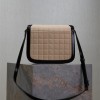Saint Laurent black and white contrast suede chain shoulder bag Saint Laurent black and white contrast suede chain shoulder bag