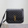 Saint Laurent starry black textured leather flap shoulder bag Saint Laurent starry black textured leather flap shoulder bag