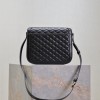 Saint Laurent starry black textured leather flap shoulder bag Saint Laurent starry black textured leather flap shoulder bag