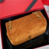 Saint Laurent Jamie series warm brown suede texture high-quality hardware bag. Saint Laurent Jamie series warm brown suede texture high-quality hardware bag.