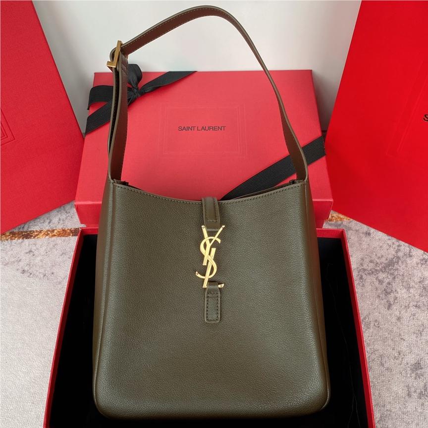 Saint Laurent hobo full leather underarm bag soft series navy suede women's shoulder bag Saint Laurent hobo full leather underarm bag soft series navy suede women's shoulder bag