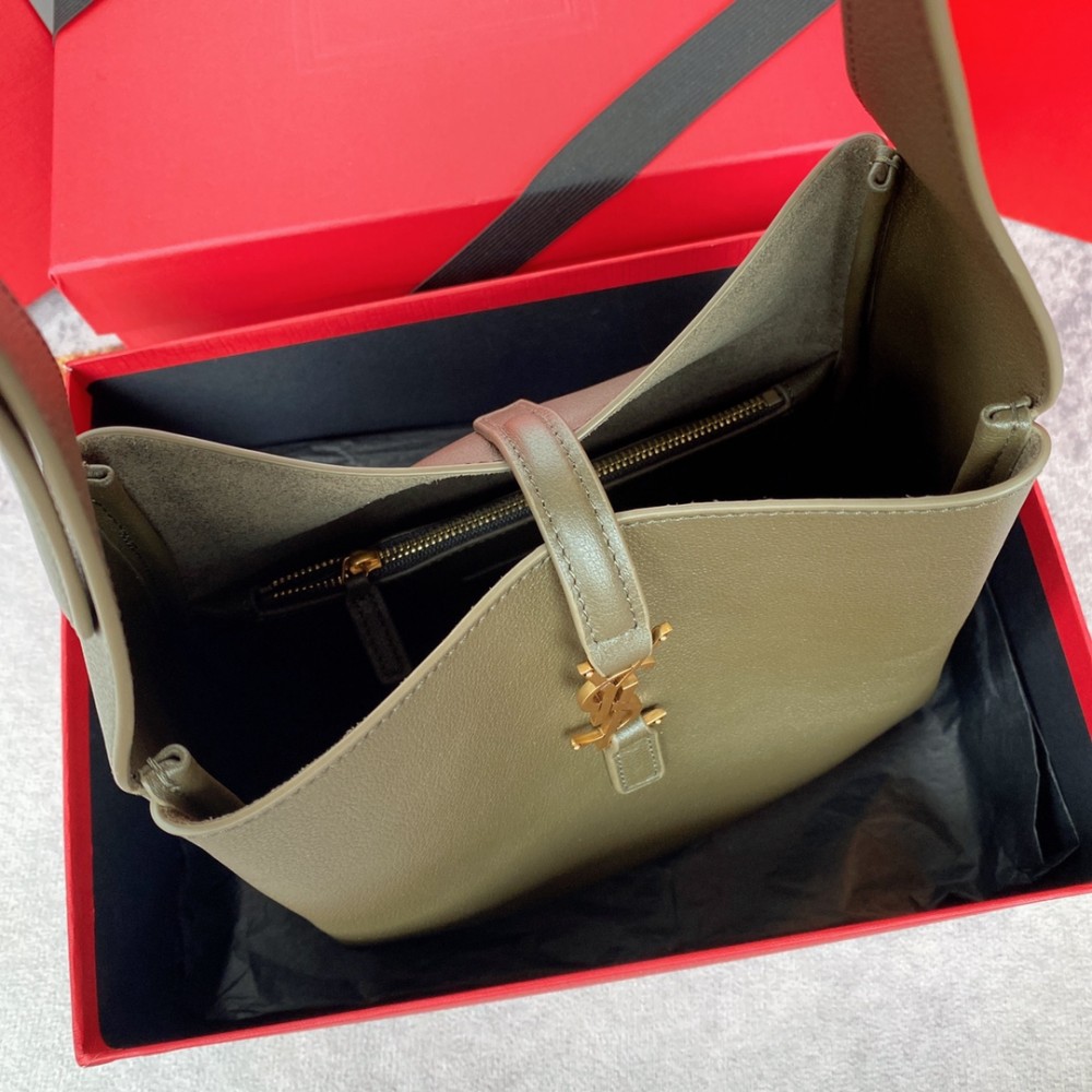 Saint Laurent hobo full leather underarm bag soft series navy suede women's shoulder bag Saint Laurent hobo full leather underarm bag soft series navy suede women's shoulder bag