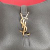 Saint Laurent hobo full leather underarm bag soft series rhino grey suede women's shoulder bag Saint Laurent hobo full leather underarm bag soft series rhino grey suede women's shoulder bag