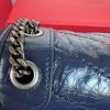 Saint Laurent Niki Grained Navy Blue Exquisite Hardware Lambskin Handbag Saint Laurent Niki Grained Navy Blue Exquisite Hardware Lambskin Handbag