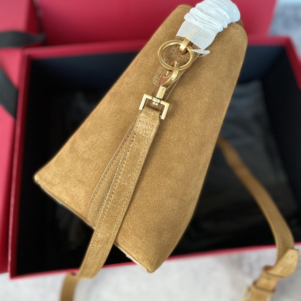Saint Laurent Niki suede warm brown exquisite hardware genuine leather handbag Saint Laurent Niki suede warm brown exquisite hardware genuine leather handbag