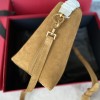 Saint Laurent Niki suede warm brown exquisite hardware genuine leather handbag Saint Laurent Niki suede warm brown exquisite hardware genuine leather handbag